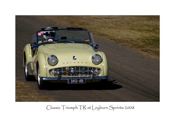 Classic Triumph TR Races at the Leyburn Sprints