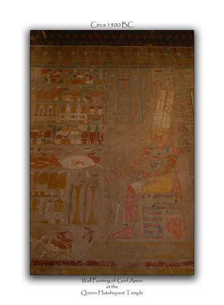 Wall Painting of God Amun