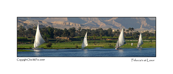View of the West Bank of the Nile from Luxor