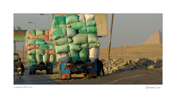 Produce from El Faiyum en route to market