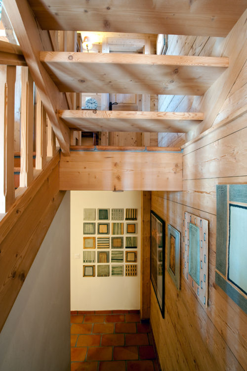 20 piece ceramic wall panel commission for stairwell in Switzerland