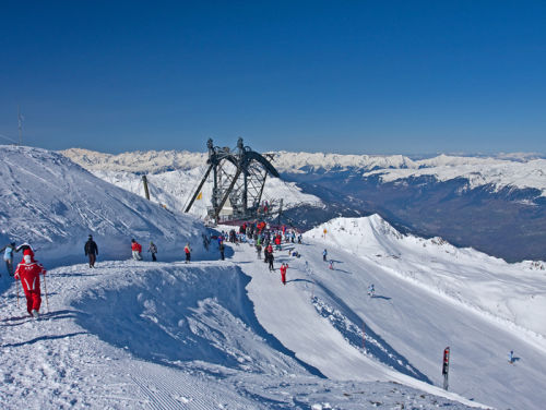 Aguille Rouge Cable car.