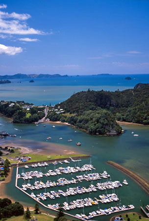Whitianga and Whitianga Harbour, Coromandel Peninsula - aerial