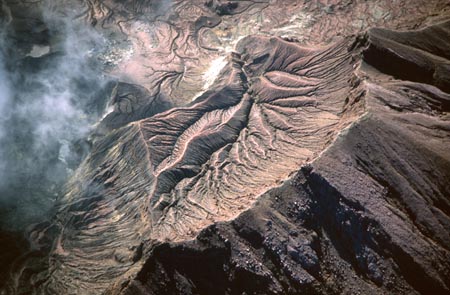 White Island Volcano, Bay of Plenty, North Island, New Zealand - aerial 