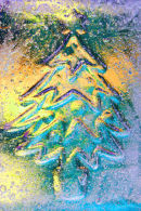 Christmas Tree Blue and Yellow