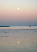 Entering Faversham Creek under Full Moon.