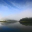 Lake Periyar mist