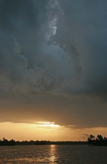 Monsoon sunset - Kerala