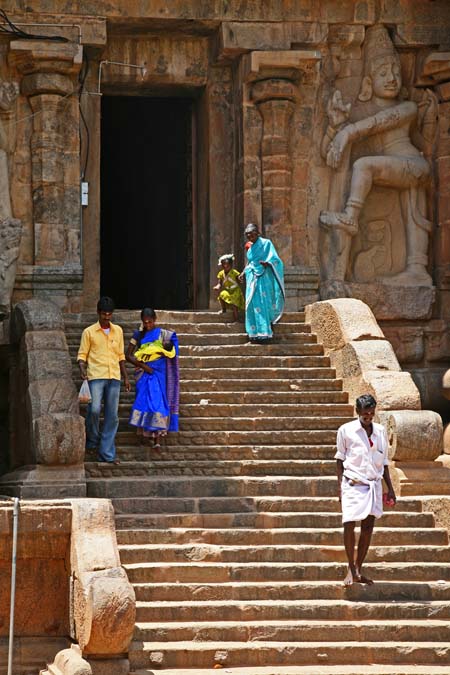 Temple leaving