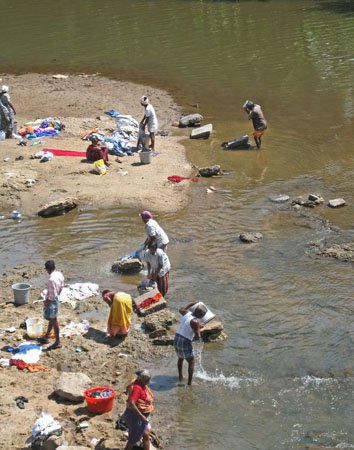 Washing Clothes in the River