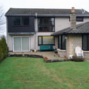 Rear view before extension