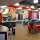 Servery and Seating Area