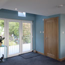 Completed room within loft space