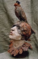 HOODED HAWK AND MAN