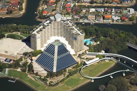 Jupiters Casino, Broadbeach, Gold Coast, Queensland, Australia - aerial 