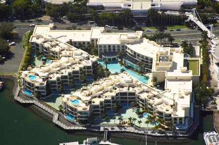 Palazzo Versace, Gold Coast, Queensland, Australia - aerial 