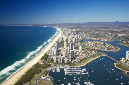 The Broadwater, Gold Coast, Queensland, Australia - aerial 