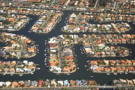 Runaway Bay, Gold Coast, Queensland, Australia - aerial AGdA078