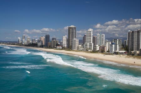 Surfers Paradise, Gold Coast, Queensland, Australia - aerial
