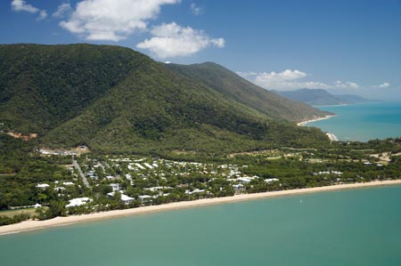 Palm Cove, Cairns, North Queensland, Australia - aerial 