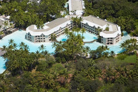 Sheraton Mirage Resort, Four Mile Beach, Port Douglas, near Cairns, North Queensland, Australia - aerial AQCA069