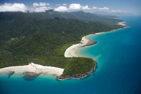 Cape Tribulation, Daintree National Park (World Heritage Area), North Queensland, Australia - aerial 