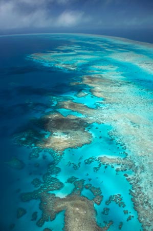Arlington Reef, Great Barrier Reef Marine Park, North Queensland, Australia - aerial 
