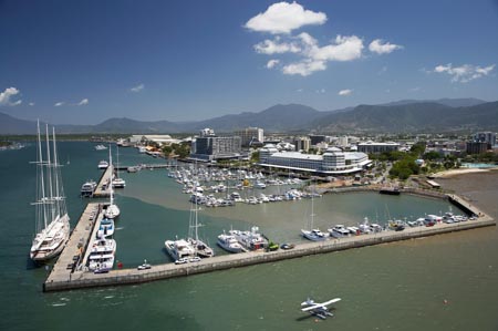 Pier Marina, Cairns, North Queensland, Australia - aerial 