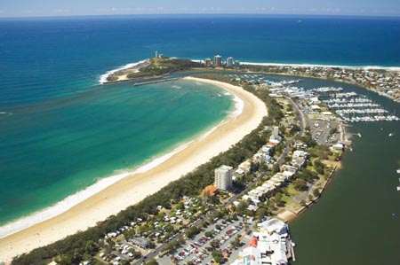 Mooloolaba, Sunshine Coast, Queensland, Australia - aerial 