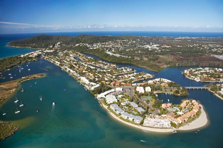 Noosa Heads, Sunshine Coast, Queensland, Australia - aerial
