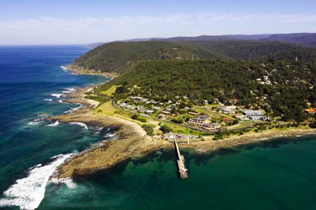 Lorne, Great Ocean Road, Victoria, Australia - aerial 