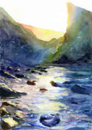 Lil Trebarwith Strand Framed 54cm x 44cm