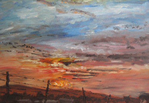 Sunset over the Farm