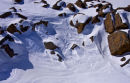 Snow patterns on Mount Field, Tasmania