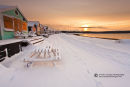 Hengistbury Huts A Winters View