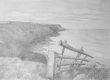 SHEER DROP (DRAWING) 760mm x 560mm Pencil on watercolour paper FOR SALE �50 plus �5 delivery on UK Mainland