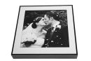 14"x14" box frame with black wooden frame