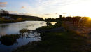 Ogmore castle as sunset, Vale of Glamorgan