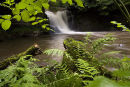 View of waterfall Scwd Clydach
