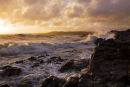 Ogmore on sea at sunset Vale of Glamorgan