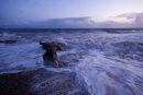 Tide coming in at Ogmore On sea 