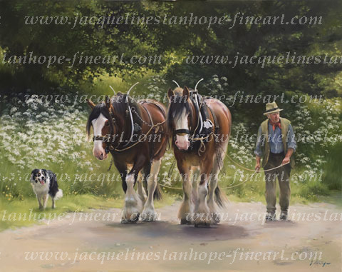 THE COUNTRY ROAD - a Limited Edition Print by Jacqueline Stanhope