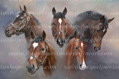 AIDAN O'BRIEN'S IRISH DERBY WINNERS (1997-2007) - a Limited Edition Print by Jacqueline Stanhope