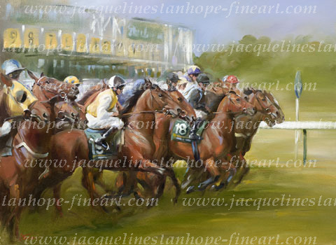 2000 Guineas Start, Newmarket.