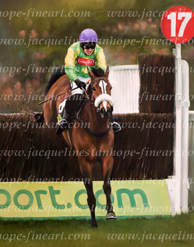KAUTO STAR and Ruby Walsh - Cheltenham Gold Cup 2009 - a Limited Edition Print by Jacqueline Stanhope