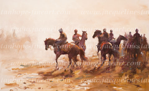 AFTER THE RAIN, Newmarket - a Limited Edition print by Jacqueline Stanhope