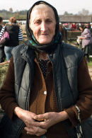 Romanian peasant at the market, Maramures
