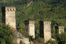Medieval towers, Mestia, Svaneti, Georgia
