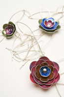 Long ranunculus necklace/brooch