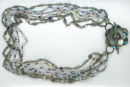 Ranunculus multi-strand necklace